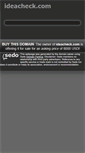Mobile Screenshot of ideacheck.com